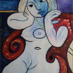 Pablo Picasso Nude Woman in a Red Armchair 1932