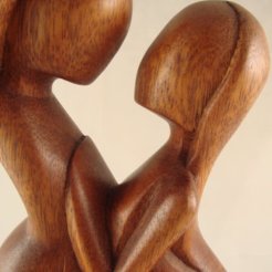 12" Bali Abstract Statue Couple Glory of Love Sculpture (detail). By Rachana world. http://www.rachanaworld.com/