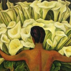 Diego Rivera Nude with Calla Lilies, 1944